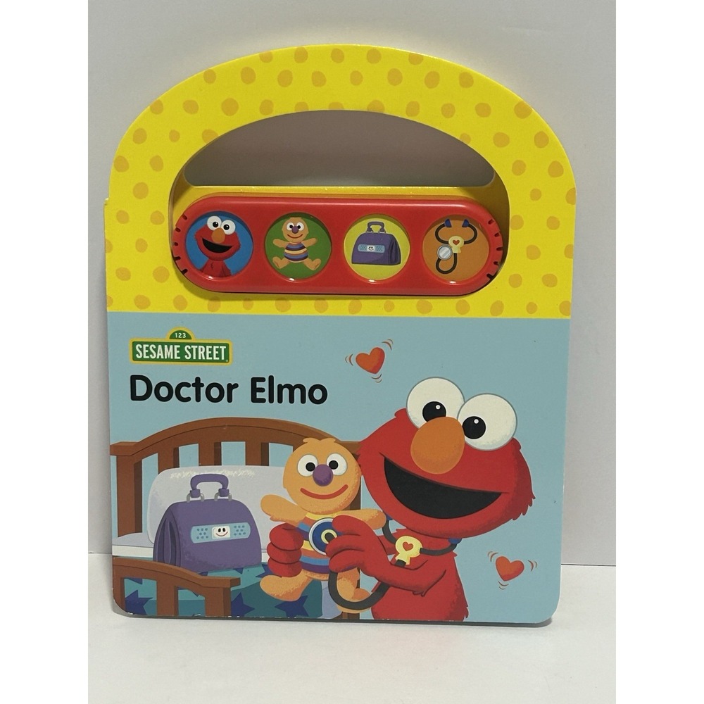 NEW Sesame‎ Street - Doctor Elmo 4-Button Sound Book with Handle - PI Kids